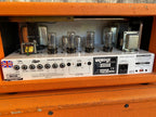 Orange Rockerverb 50 MK1 Head (UK Made) + Rare Slant PPC412 Angled Cabinet - Half Stack