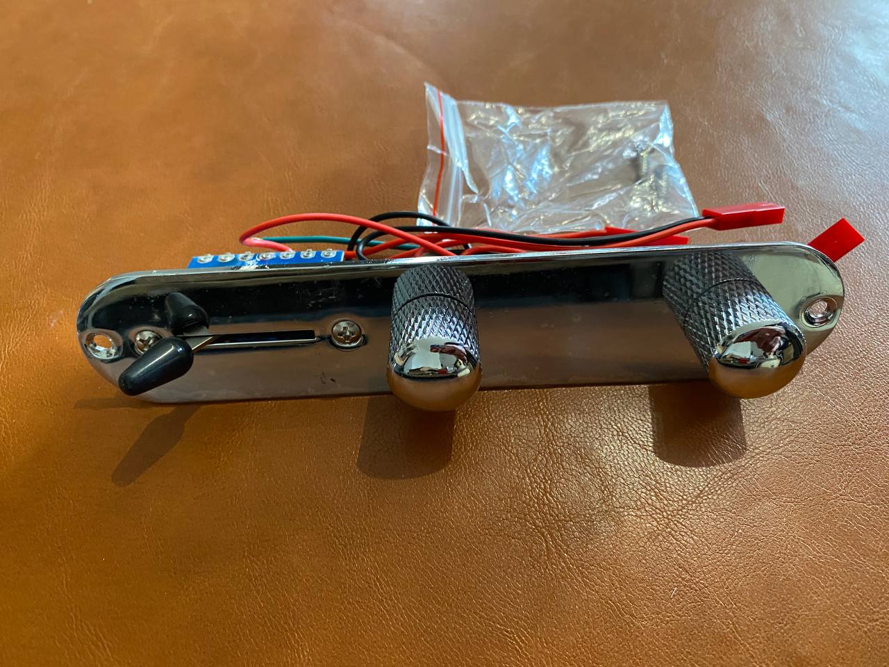 Fully Loaded Telecaster Control Plate - 3-Way Switch - Chrome - NEW