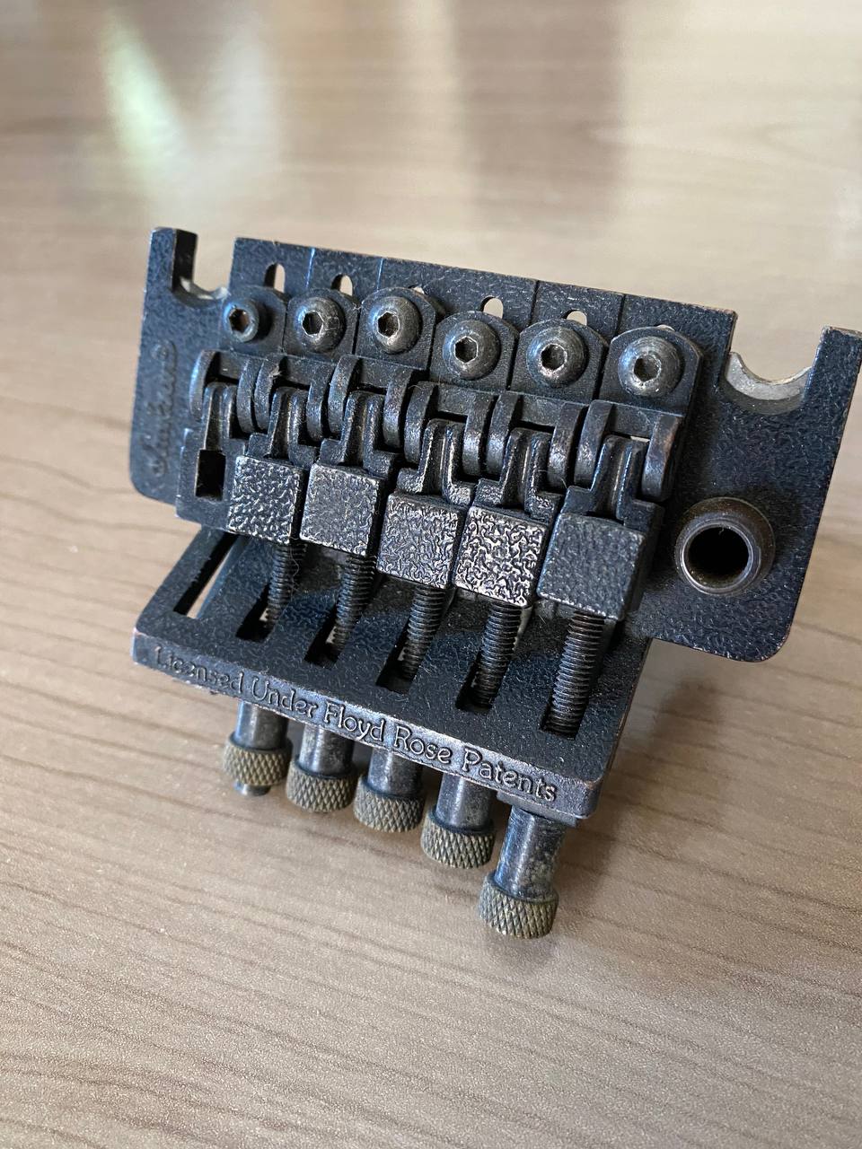 Vintage Jackson JT6 Floyd Rose Licensed Tremolo Bridge — Black Finish, Made in Taiwan, As-Is / Incomplete (For Parts/Project)