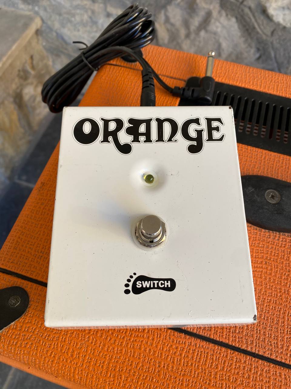 Orange Rockerverb 50 MK1 Head (UK Made) + Rare Slant PPC412 Angled Cabinet - Half Stack