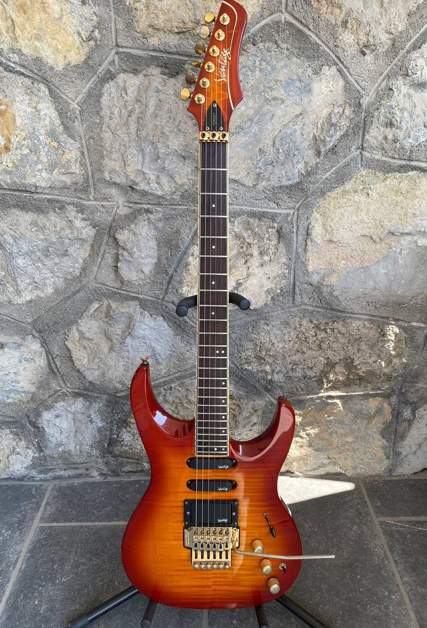 1995 Vantage 728 GDT Antique Violin Sunburst Superstrat