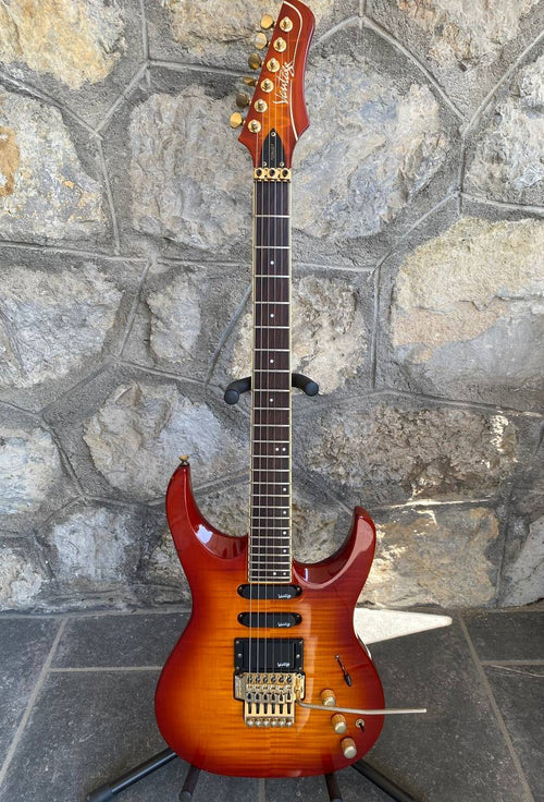 1995 Vantage 728 GDT Antique Violin Sunburst Superstrat