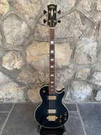 Aria Matsumoku HB Les Paul Bass — 1970s Lawsuit Era, Long Scale, Custom Black + Video Demo