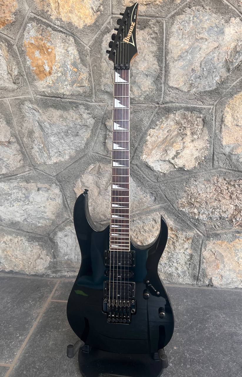 Ibanez RG370DX Black (Made in Indonesia) — Sharktooth Inlays + Video Demo