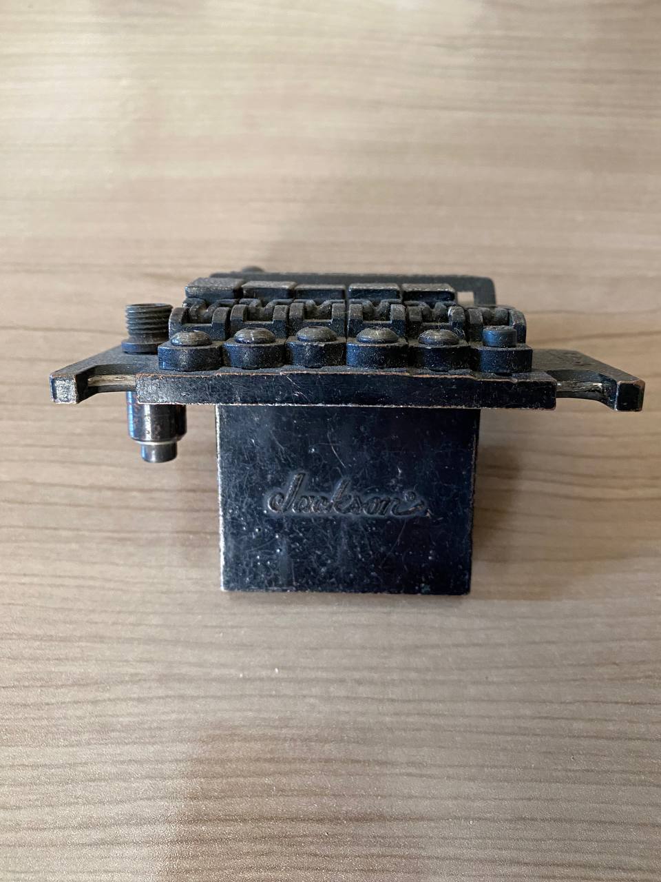 Vintage Jackson JT6 Floyd Rose Licensed Tremolo Bridge — Black Finish, Made in Taiwan, As-Is / Incomplete (For Parts/Project)