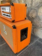 Orange Rockerverb 50 MK1 Head (UK Made) + Rare Slant PPC412 Angled Cabinet - Half Stack
