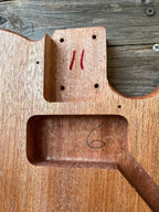 Corpo Telecaster – Mogano massiccio (1,9kg)