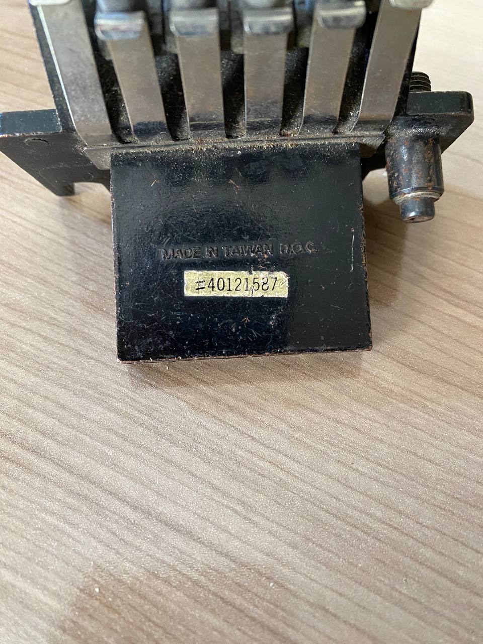 Vintage Jackson JT6 Floyd Rose Licensed Tremolo Bridge — Black Finish, Made in Taiwan, As-Is / Incomplete (For Parts/Project)