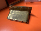 Vintage 1970s Eko CX Solidbody Electric Guitar Bridge — Solid Brass, 6-Screw Original Assembly