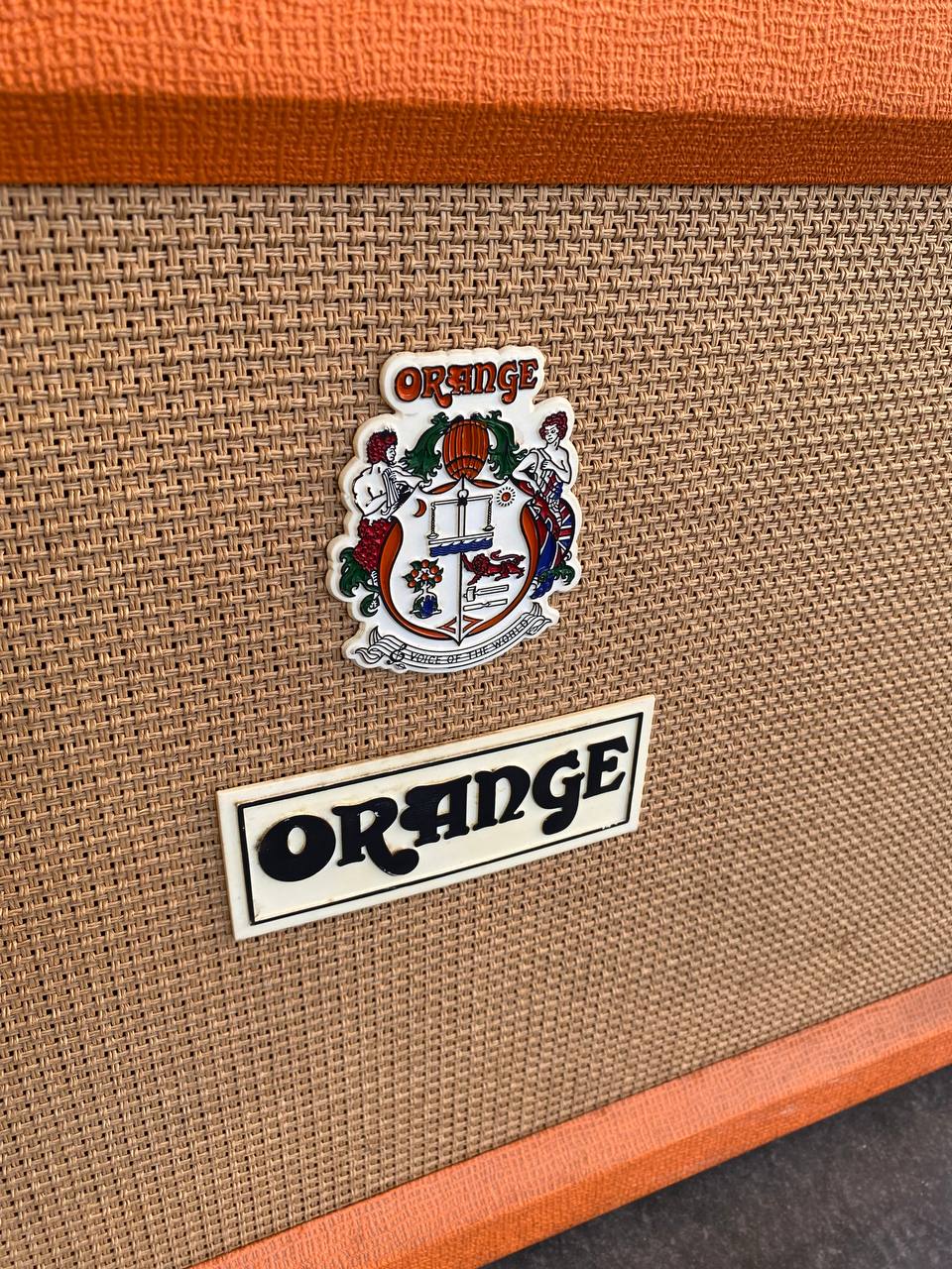Orange Rockerverb 50 MK1 Head (UK Made) + Rare Slant PPC412 Angled Cabinet - Half Stack