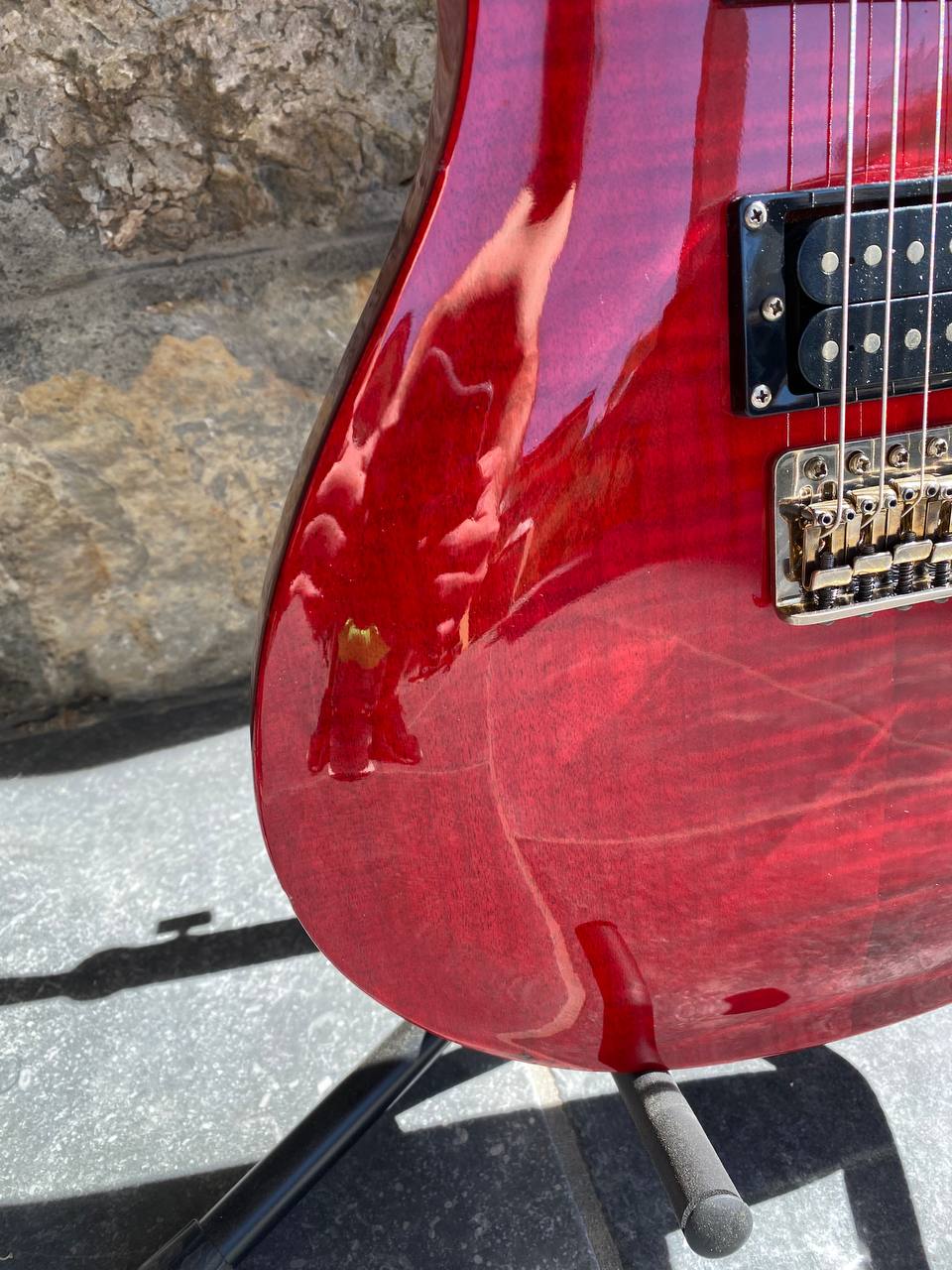 1990’s Rock Axe USA Performer - PRS Style - Neck-Through - Flame Top