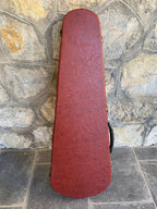 Jim Reed Teardrop Electric Guitar Hard Case – Red Velvet Interior with Accessory Compartment