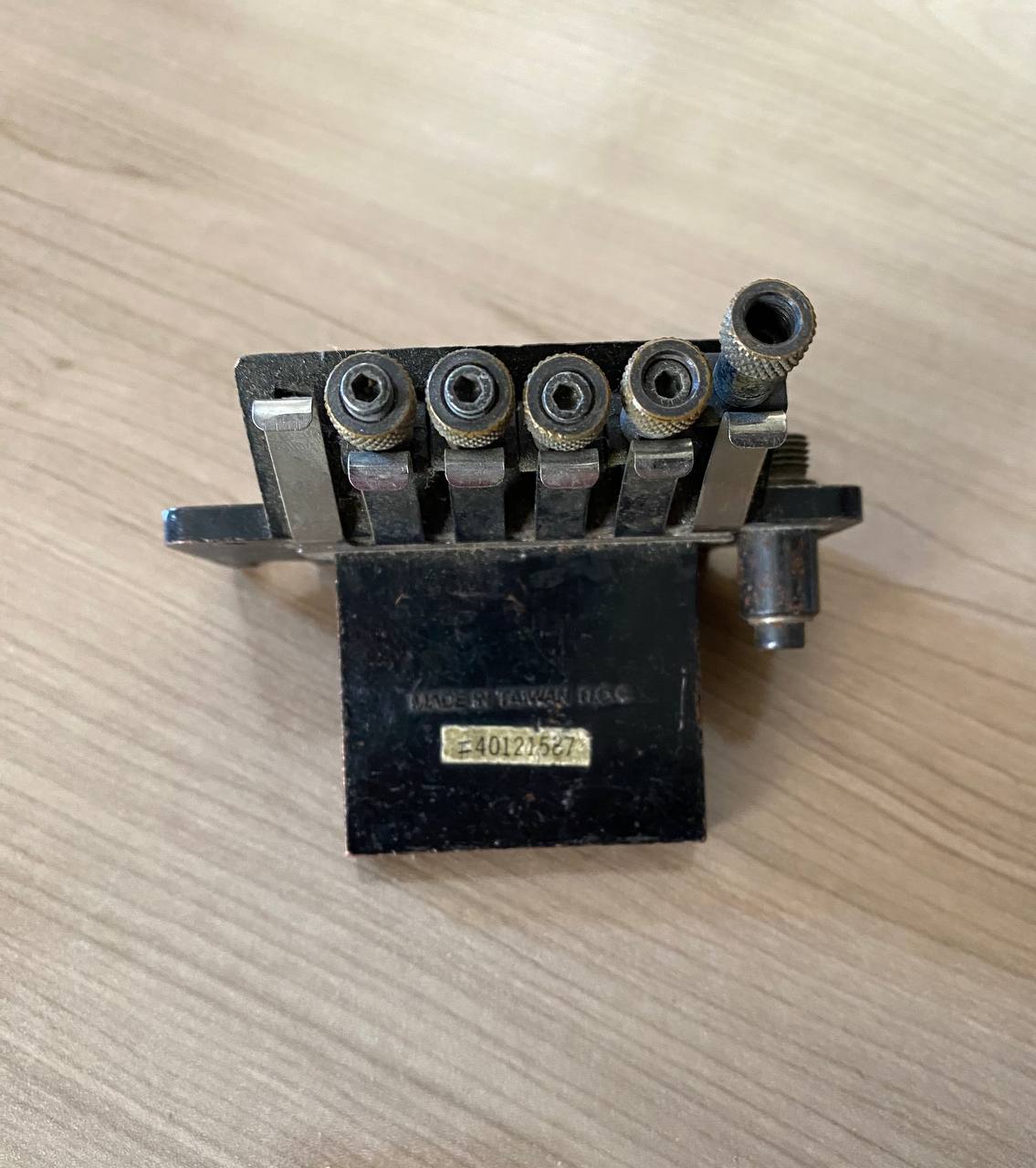 Vintage Jackson JT6 Floyd Rose Licensed Tremolo Bridge — Black Finish, Made in Taiwan, As-Is / Incomplete (For Parts/Project)