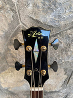 Aria Matsumoku HB Les Paul Bass — 1970s Lawsuit Era, Long Scale, Custom Black + Video Demo