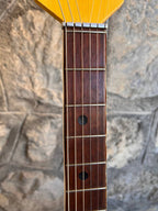 Spectacular 1950s Italian Wandre Framez Piper – Rare Yellow Crackle with Wood Neck